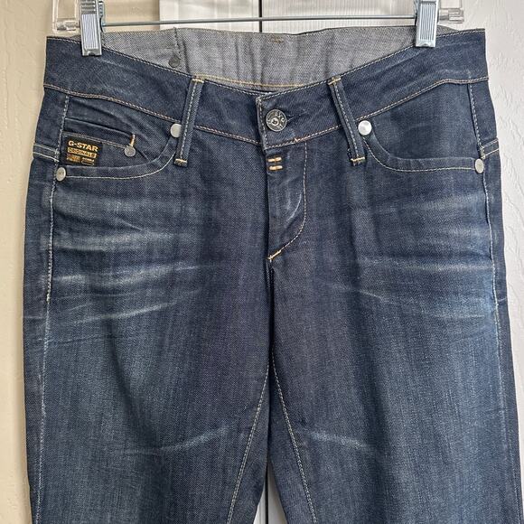 G-Star Women Midge Straight Leg Jeans Low Rise 29 - Picture 2 of 6